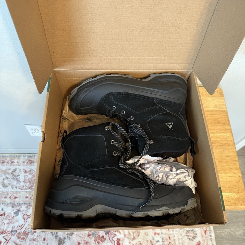Kamik Men's Empire Lo Snow Boots Sz 11 Ski Snowboarding  Lace Up Water Resistant - Picture 10 of 10